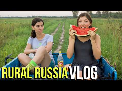 Ordinary Farm Life In SIBERIA: Shopping in a Small Town, Having Fun in a Russian Village🐄