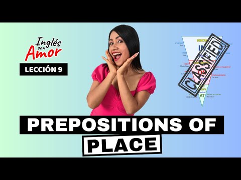 Aprende a usar las PREPOSICIONES DE LUGAR / IN-ON-AT 👩🏻‍🏫 Inglés con Amor 9 ❤️