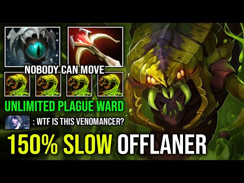 NEW 150% Slow Right Click Offlane Venomancer Unlimited Plague Ward Hard Counter Anyone Dota 2