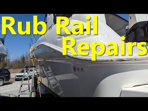 Hull Rub-Rail Removal & Repairs - Sea Ray Sundancer