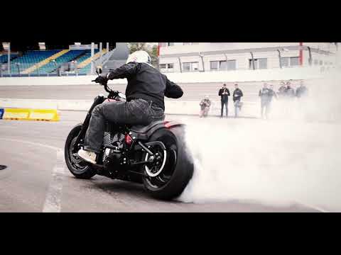 Chris Pfeiffer Red Bull Rider Burned a Harley-Davidson Softail with 131cui