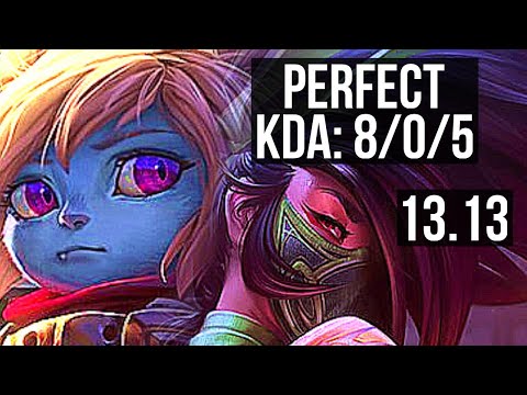 POPPY vs AKALI (TOP) | 8/0/5, 2.0M mastery, Legendary, 300+ games | EUW Challenger | 13.13