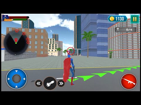 Flying Superhero Falcon Robot Games - Android Gameplay