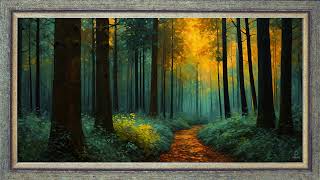 Small trail in the dense forest | Tv Art for Samsung The Frame | No Music | 4K