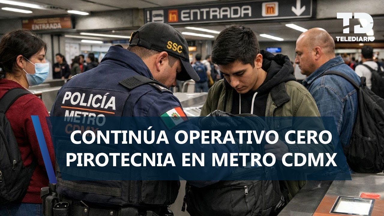 Operativo revisión de mochilas. Este es el objeto que NO está permitidos pasar al Metro de CdMx