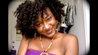 Naptural85's "No Fuss Quick Summer Beach Curls" recreated on 4b 4c hair! #NaturalLady