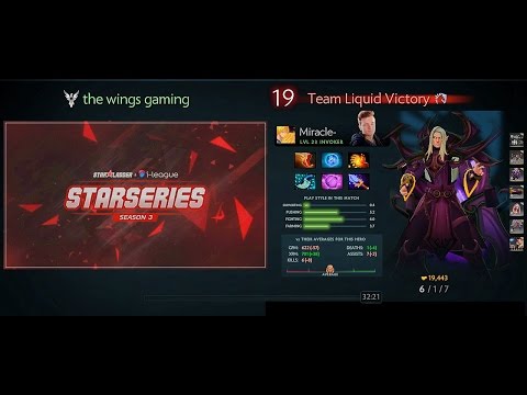 Dota 2 SL i-League 3 | Miracle.Invoker | [FULL GAME]