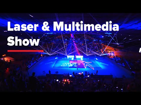 Laser & Multimedia Show - Superfinals of Slovak Cup in Volleyball, 2020