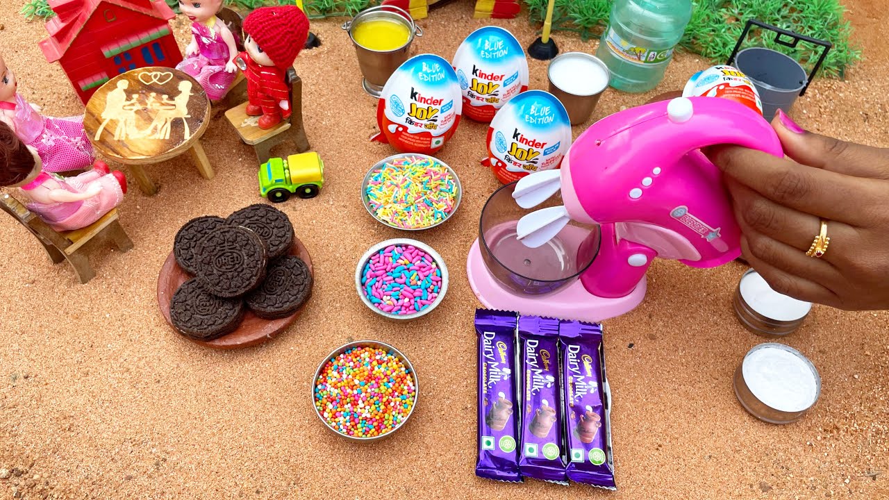 Miniature Kinder Joy Cake Recipe | Mini Cooking | Kinder Joy Cake |Miniature Kinder joy Cake Recipe