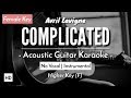 Complicated [Karaoke Acoustic] - Avril Lavigne [HQ Audio]