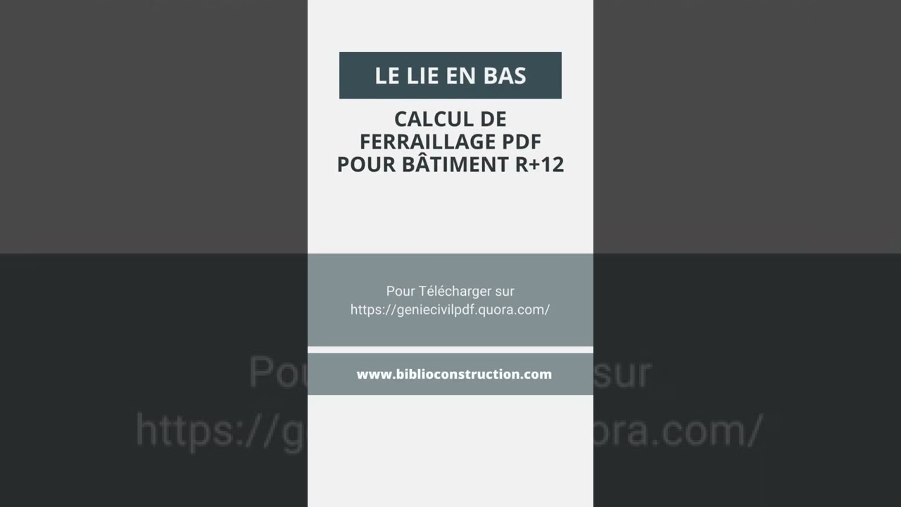 Calcul de ferraillage pdf pour bâtiment R+12