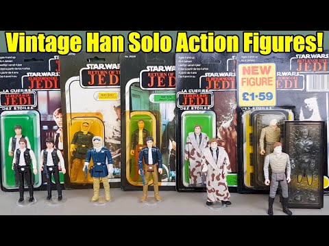 Vintage Star Wars - HAN SOLO - All Five Vintage Action Figures!