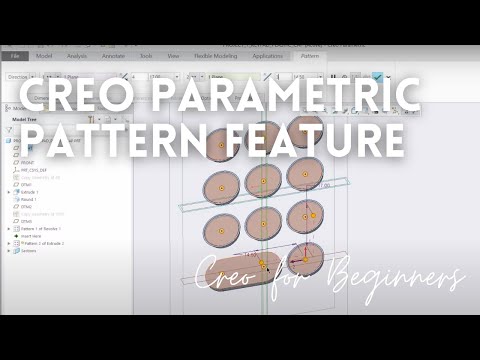 Pattern Feature in Creo Using Tables and Directions