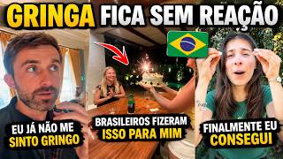 GRINGA PERDE A CABEÇA AO DESCOBRIR O QUE PREPARARAM PARA ELA NO BRASIL
