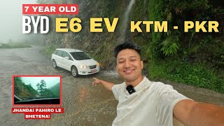 Should we Replace Battery of EV in 8 years? BYD e6 EV Kathmandu to Pokhara Range Test Part 1