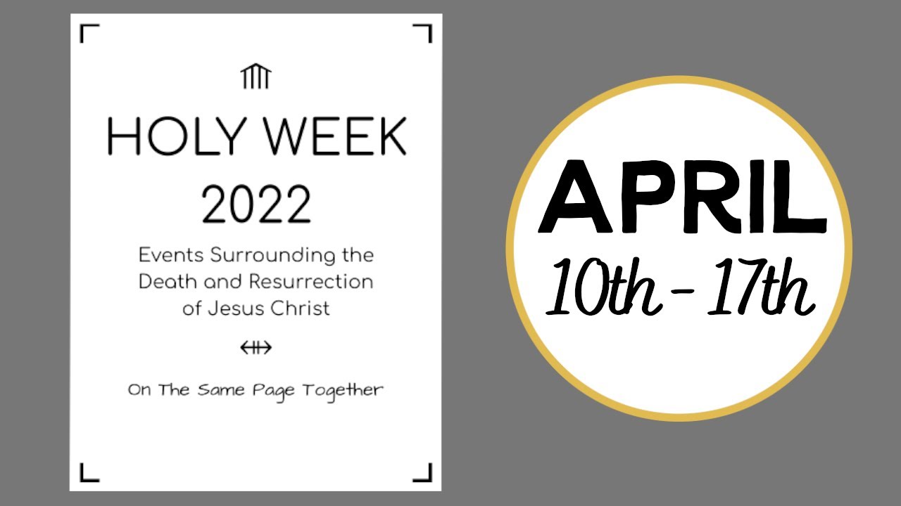 Free Printable EASTER DAILY DEVOTIONAL LESSON PLAN || 1. Bible 2. Come Follow Me