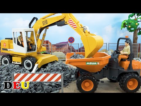 Kipper und Baustelle Bagger für kinder