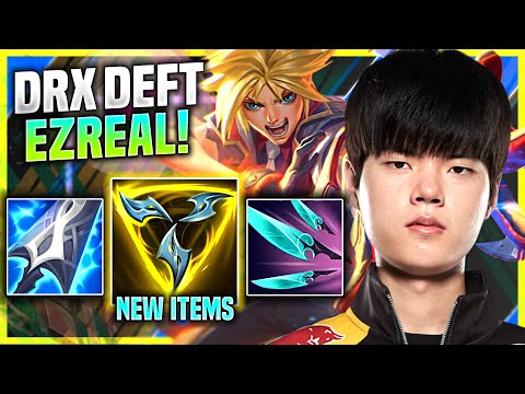 DEFT PICKS EZREAL WITH NEW ITEM TRINITY FORCE! - DRX Deft Plays Ezreal ADC vs Ashe! | Preseason 11