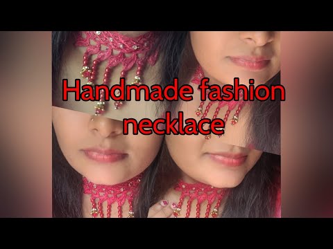 Handmade fashion  necklace /jewelry  #sajeearishvlog #necklace  #jewelry #srilanka