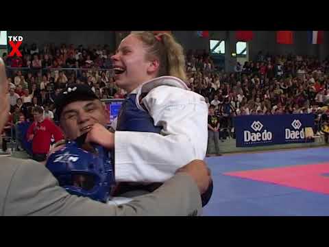 Taekwondo Euros 2006 Female Fly Weight Final - Ganna Soroka (UKR) v Hanna Zajc (SWE)