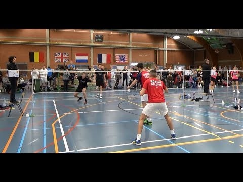 Men's doubles A semi final Int. tournament Bruges 19/01/2020