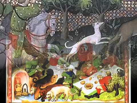 Napoli Aragonese - Correno multi cani. - Micrologus- Le Livre de chasse de Gaston Phébus.