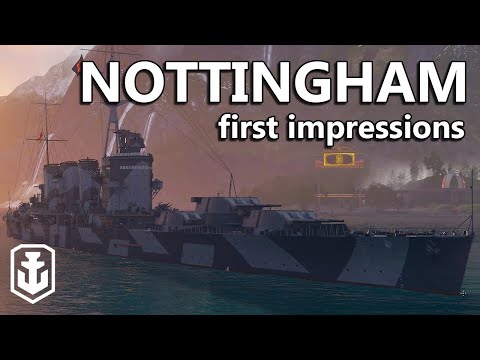 British Heavy Cruiser With Smoke! - Tier 8 Nottingham