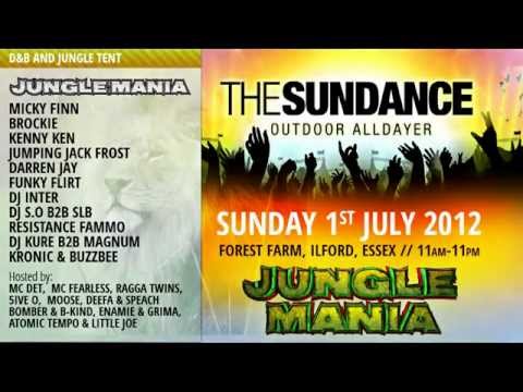 DJ INTER & 5IVE O @ SUNDANCE FESTIVAL JUNGLE MANIA TENT 2012
