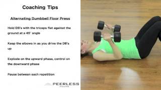 180. Alternating Dumbbell Floor Press