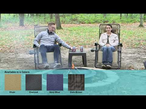 Ultimate Patio Oversized Zero Gravity Lounge Chair W/ Pillow & Cup Holder Overview
