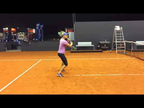 ALexa glatch, side view working on volleys