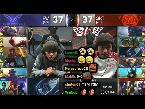 FW vs SKT | 2016 Worlds - Group Stage Day 8 | Twitch VOD with Chat
