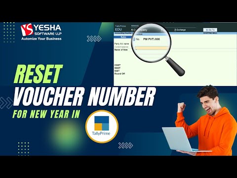 RESET VOUCHER NUMBER IN TALLY PRIME | NEW FIN YEAR