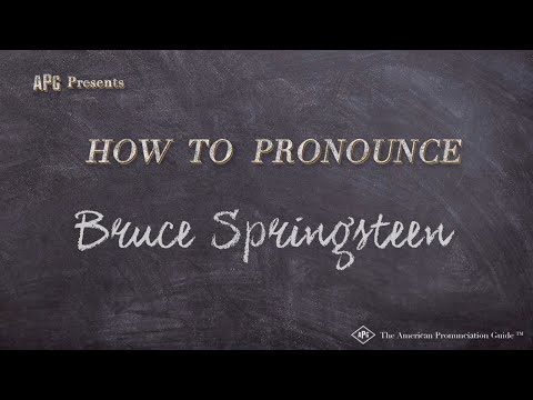 How to Pronounce Bruce Springsteen (Real Life Examples!)