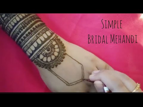 Simple and Unique mehandi design/ Bridal Mehandi/ Back Hand Mehandi