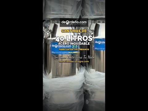🥛 Cantinas 40 L Acero Inoxidable — Fabricantes Colombianos | deOrdeño