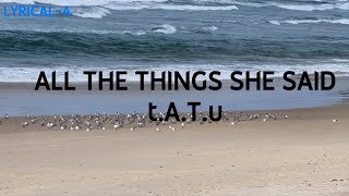 Download lagu All The Things She Said - t.A.T.u (Clean - Lyrics) | @LYRICAL-A-music mp3 Download lagu All The Things She Said - t.A.T.u (Clean - Lyrics) | @LYRICAL-A-music mp3