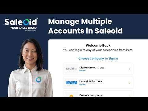 Manage Multiple Accounts in Saleoid