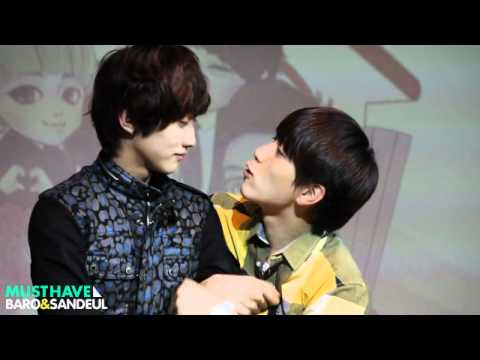 111120 [B1A4] ROMANTIC JINYOUNG DAY Aegyo battle BARO&SANDEUL