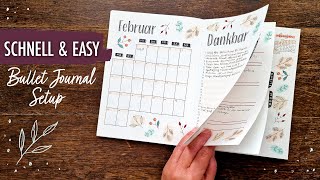 SCHNELL & EINFACH dein Bullet Journal gestalten ✍️ FEB Setup 2023