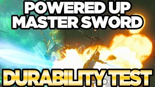 POWERED UP Master Sword Durability Test in Zelda Breath of the Wild | Austin John Plays