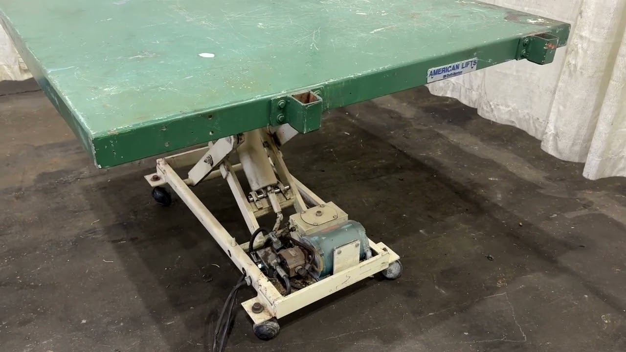 1200 LB AMERICAN LIFTS HYDRAULIC SCISSOR LIFT TABLE: STOCK #80926