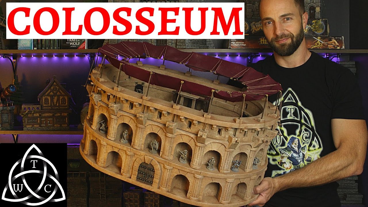 DIY FOAM Colosseum AMAZING for Tabletop Gaming