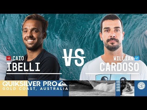 Caio Ibelli vs. Willian Cardoso - Round Two, Heat 9 - Quiksilver Pro Gold Coast 2018