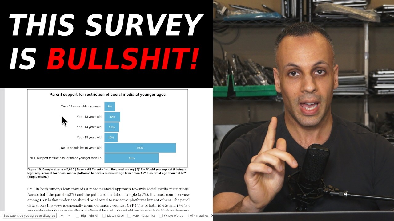 UK surveys on social media laws are BULL💩