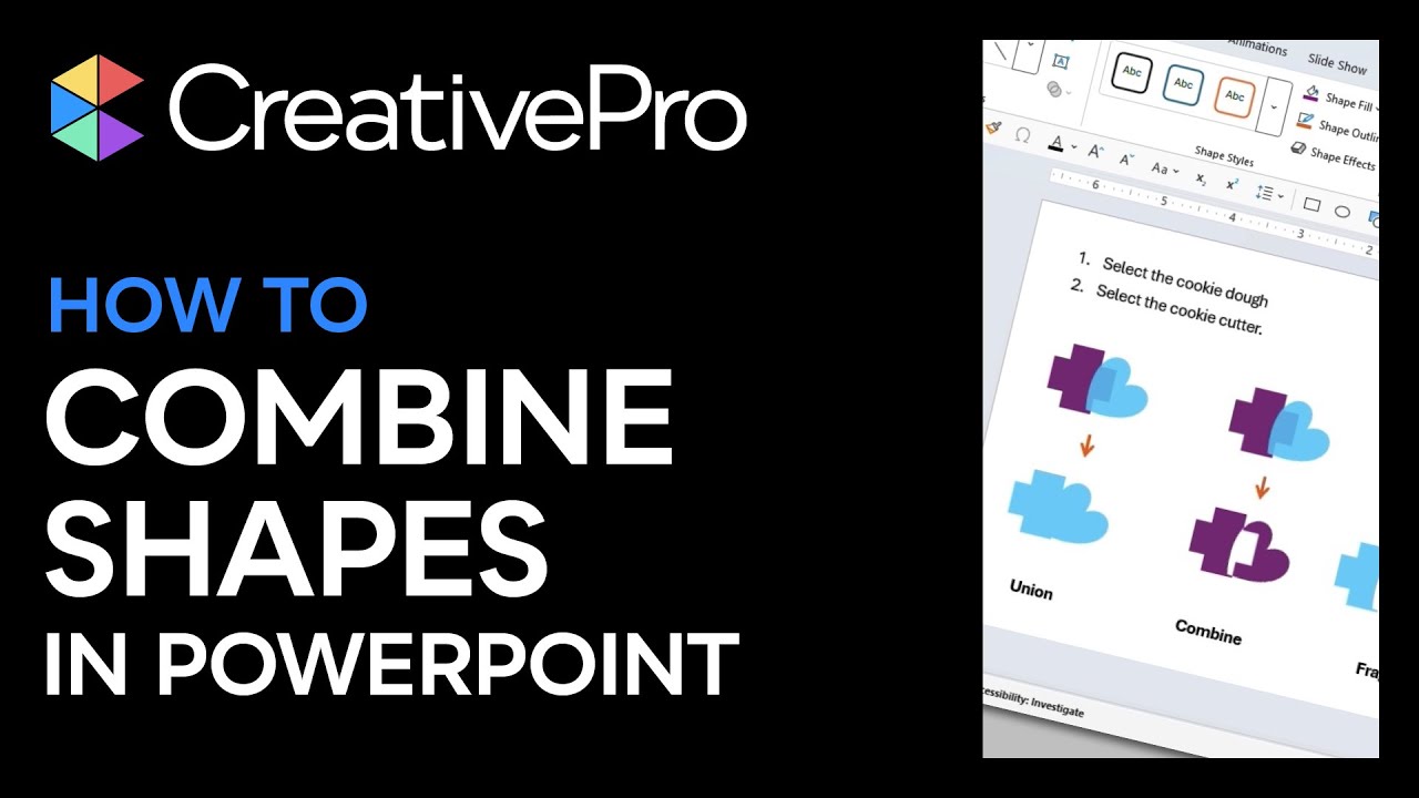 PowerPoint: How to Use the Merge Shapes Options (Video Tutorial)