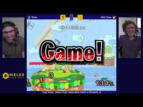 Indiana Melee Summit 2019 - Reeve (Marth) vs GHQ | Zamu (Fox/Falcon) - Caster Bracket - WF
