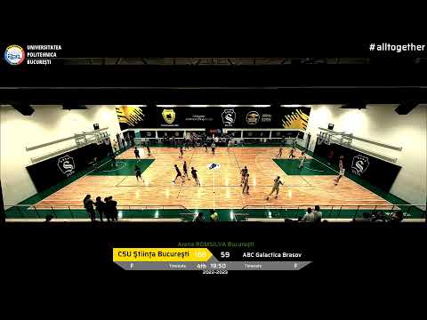 LIVE 🏀 TF U18 CSU Stiinta Bucuresti vs ABC Galatica Brasov