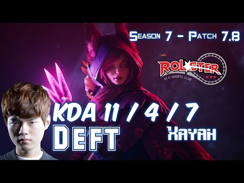 KT Deft XAYAH vs ASHE ADC - Patch 7.8 KR Ranked