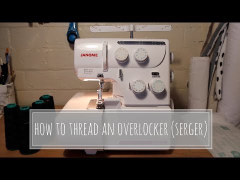 How To Thread An Overlocker (Serger) | Janome 8002DX